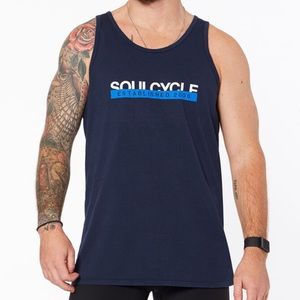 Soul by Soulcycle. Jax Tank Navy. Unisex.